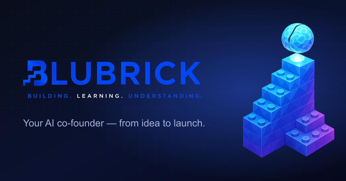 BLUBRICK — What do you want to build? — 官网预览图